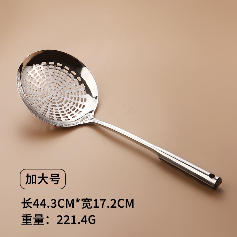 Stainless Steel Large Colander Mesh Filter Noodle Scoop Household Skimmer Frying Dumpling Kitchen Cooking Tool Supplies - Image 1